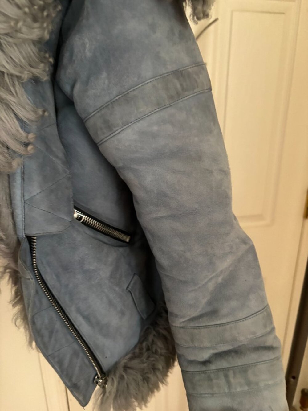 Sandy Liang Skyla Suede Jacket - Size 36/XS - Picture 3 of 5